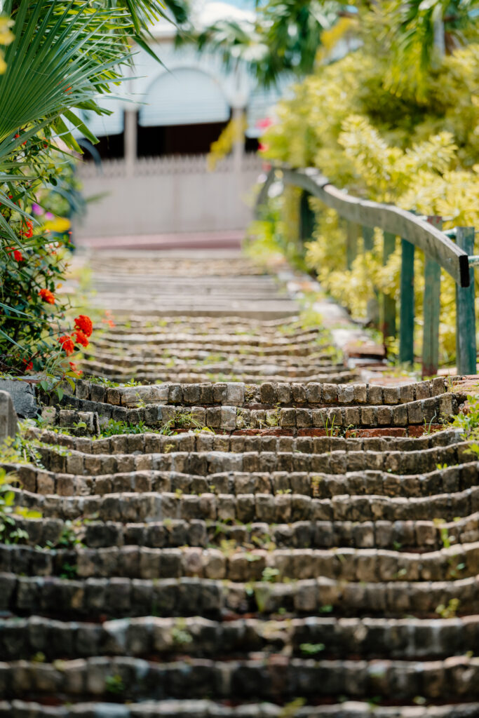 99 steps with view looking up step street