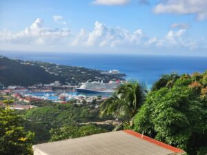 view of charlotte amalie from lookout