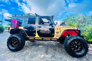 off road touring jeep on st thomas