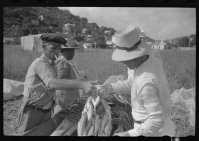 fisherman in frenchtown in charlotte amalie