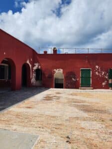 interior walls of fort christian in charlotte amalie